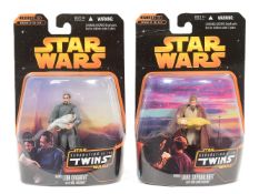 STAR WARS - THE SAGA COLLECTIN - SEPERATION OF THE TWINS CARDED FIGURES
