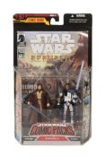 STAR WARS - COMIC PACKS - BOXED ACTION FIGURES & COMIC BOOK