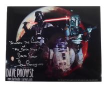 STAR WARS - DAVE PROWSE 1935-2020 - SIGNED DARTH VADER 8X10