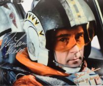 STAR WARS - WEDGE ANTILLES - DUAL SIGNED 8X10
