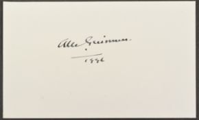 STAR WARS - SIR ALEC GUINNESS (1914-2000) - AUTOGRAPH - ACOA