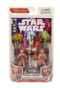 STAR WARS - COMIC PACKS - BOXED ACTION FIGURES & COMIC BOOK