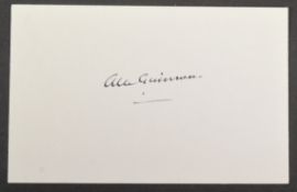 STAR WARS - SIR ALEC GUINNESS (1914-2000) - AUTOGRAPH