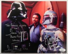 STAR WARS - DAVE PROWSE & JOHN MORTON SIGNED 8X10