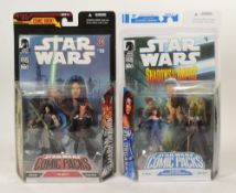 STAR WARS - COMIC PACKS - BOXED ACTION FIGURES & COMIC BOOK