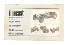 MODEL KITS - VINTAGE WILLS FINECAST 1/24 SCALE WHITE METAL KIT
