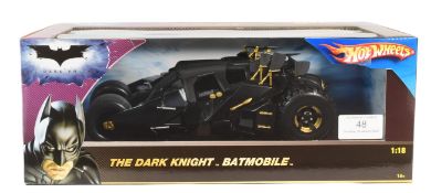 DIECAST - HOT WHEELS 1/18 SCALE THE DARK KNIGHT BATMOBILE