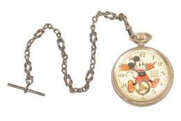 MICKEY MOUSE - VINTAGE INGERSOLL MICKEY MOUSE POCKET WATCH