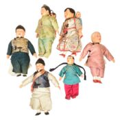 A COLLECTION OF X8 CHINESE COMPOSITION DOLLS
