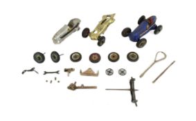 SCHUCO - VINTAGE TINPLATE CLOCKWORK CAR & SPARES