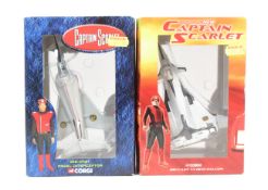 DIECAST - X2 CORGI CAPTAIN SCARLET DIECAST MODELS