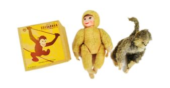 COLLECTION OF VINTAGE MECHANICAL & SOFT TOYS