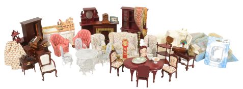 DOLL HOUSE - COLLECTION OF HAND MADE DOLL HOUSE FURNITURE