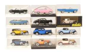 DIECAST - COLLECTION OF SOLIDO DIECAST MODEL CARS