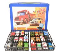 DIECAST - VINTAGE MATCHBOX CARRY CASE & CARS