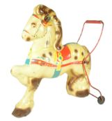 VINTAGE MOBO TINPLATE PUSH ALONG HORSE