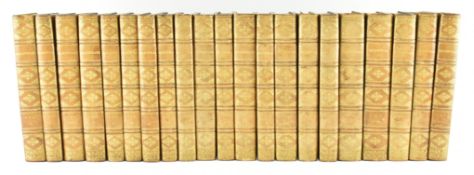 BINDINGS. 1813 THE PLAYS OF WILLIAM SHAKSPEARE IN TWENTY ONE VOLUMES, FULL GILT CALF