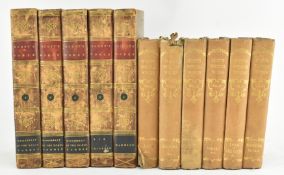 BINDINGS. SCOTT, SIR WALTER. TWO 19TH CENTURY SETS OF POETICAL WORKS