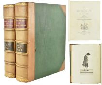 BINDINGS. KAY, JOHN 1837 A SERIES OF ORIGINAL PORTRAITS AND CARICATURE ETCHINGS, 2VOL IN HALF CALF