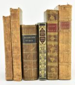 BINDINGS. SIX 18TH & 19TH CENTURY LEATHERBOUND WORKS INCL. EDUCATIONAL