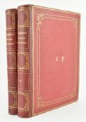 SCOTTISH HISTORY. C1840 CALEDONIA ILLUSTRATED BY WILLIAM BEATTIE, QUARTER MOROCCO BINDING