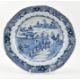 FOUR QING DYNASTY BLUE AND WHITE PORCELAIN PLATES 清 青花山水盘四件 - Bild 8 aus 9