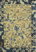 20TH CENTURY CHINESE SILK EMBROIDERED PANEL 民国 丝绸刺绣