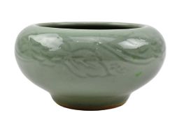 REPUBLIC CELADON BRUSH POT / JARDINIERE 民国青釉笔洗花盆