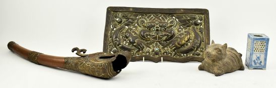 COLLECTION OF FOUR CHINESE, TIBETAN AND JAPANESE PIECES