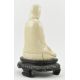 QING DYNASTY DEHUA BLANC DE CHINE PORCELAIN SEATED GUANYIN 清 德化观音坐像 - Bild 6 aus 8