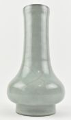 QING CELDADON CRACKLED CERAMIC BOTTLE VASE 清 青釉荸荠瓶