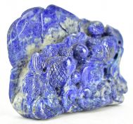 CARVED LAPIS LAZULI 