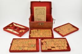 1950S CHINESE MAHJONG SET SHANGHAI 民国 麻雀套装
