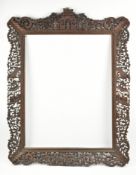 QING DYNASTY CARVED WOODEN PICTURE FRAME 清 实木雕刻画框