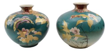 PAIR OF EARLY 20TH CENTURY JAPANESE SATSUMA VASES