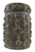 TIBETAN WOODEN STORAGE CONTAINER 西藏木罐