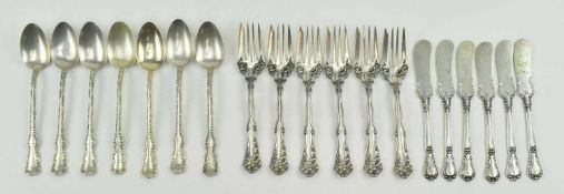AMERICAN STERLING SILVER PART CANTEEN OF CUTLERY