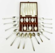 COLLECTION OF SILVER HALLMARKED TEASPOONS