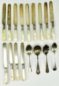COLLECTION OF 19TH & 20TH CENTURY STERLING SILVER CUTLERY