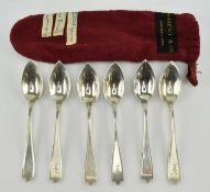6 AMERICAN EARLY 20TH CENTURY STERLING SILVER TEASPOONS