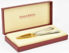 ROBBE & BERKING - 20TH CENTURY GOLD AND SILVER PLATE NUT CRACKER