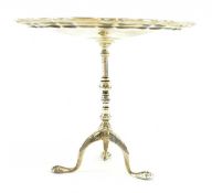 AN EDWARDIAN SILVER MINIATURE TABLE