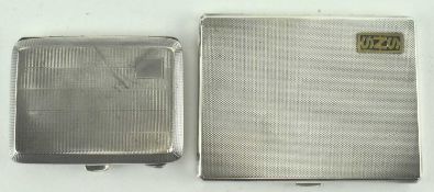 TWO GEORGE V & VI HALLMARKED SILVER CIGARETTE CASES