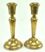 A PAIR OF HALLMARKED SILVER CANDLESTICKS