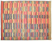 LATE 20TH CENTURY POLYCHROME FLOOR RUG