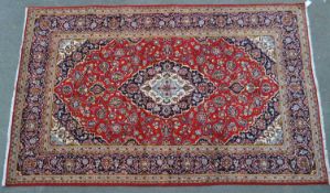 20TH CENTURY CENTAL PERSIAN KASHAN CARPET