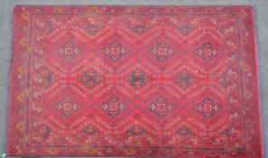 20TH CENTURY AFGHAN STYLE CARPET