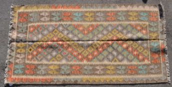 VINTAGE 20TH CENTURY ANATOLIAN TURKISH KILIM RUG