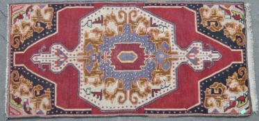 VINTAGE 20TH CENTURY TURKISH CARPET FLOOR RUG