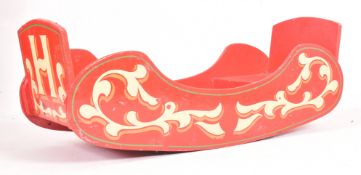 VINTAGE 20TH CENTURY FAIRGROUND / FUNFAIR PAINTED SWING BOAT